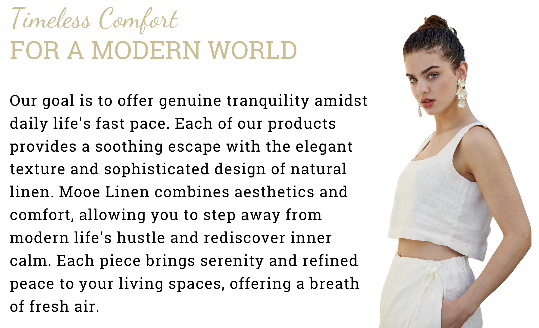 Embrace Serenity with Mooe Linen