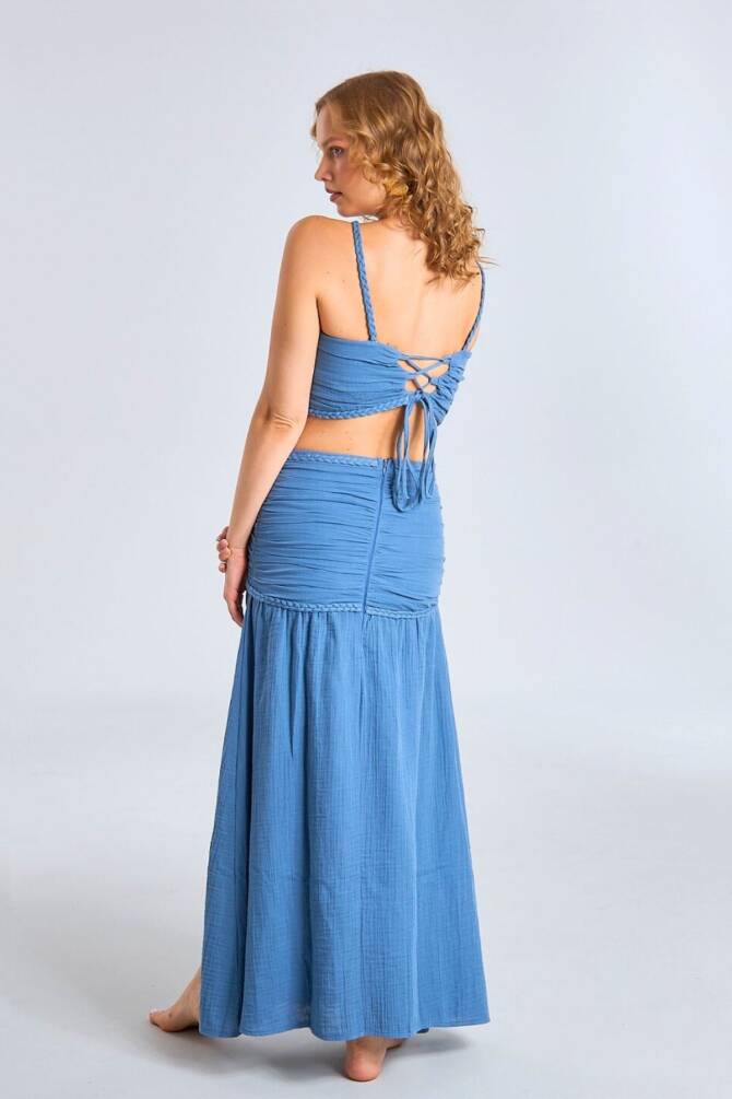 Bohemian Evira Skirt | Blue Tones - 5