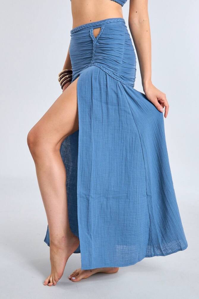 Bohemian Evira Skirt | Blue Tones - 1